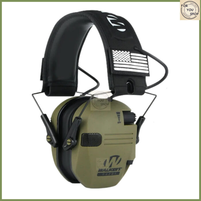 Electronic Earmuffs หูฟังครอบหูอิเล็กทรอนิกส์ ช่วยป้องกันเสียงดัง ปรับระดับได้ สำหรับยิงปืน/ล่าสัตว์