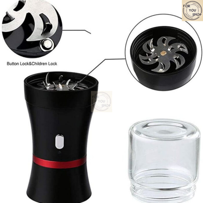th-11134207-81zte-mlg24dnxm1vk7e.jpg LTQ Electric Grinder เครื่องบดสมุนไพรไฟฟ้าแบบพกพา 1100mAh ชาร์จ USB