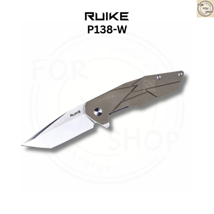 มีดพับ RUIKE P138 EDC ใบมีด Sandvik 14C28N Tanto 3.54นิ้ว ด้ามG10 Liner Lock Folding Knife Outdoor