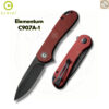 มีดพับ CIVIVI Elementum EDC ใบมีด D2 / 14C28N / Nitro-V 2.96นิ้ว Liner Lock Outdoor Flipper Knife