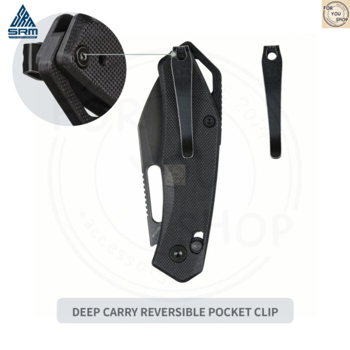มีดพับ SRM Cub 261M ใบมีด 154CM / 140Cr Laminated ขนาด 2.83 นิ้ว ด้าม G10 ระบบ Crossbar Lock EDC