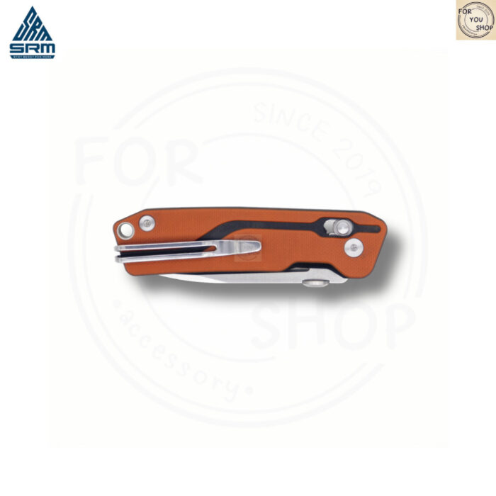 มีดพับ SRM Rubik 7228-GJ ใบมีด D2 ขนาด 2.72 นิ้ว ทรง Drop Point ด้าม G10 ระบบ Ambi-Lock EDC