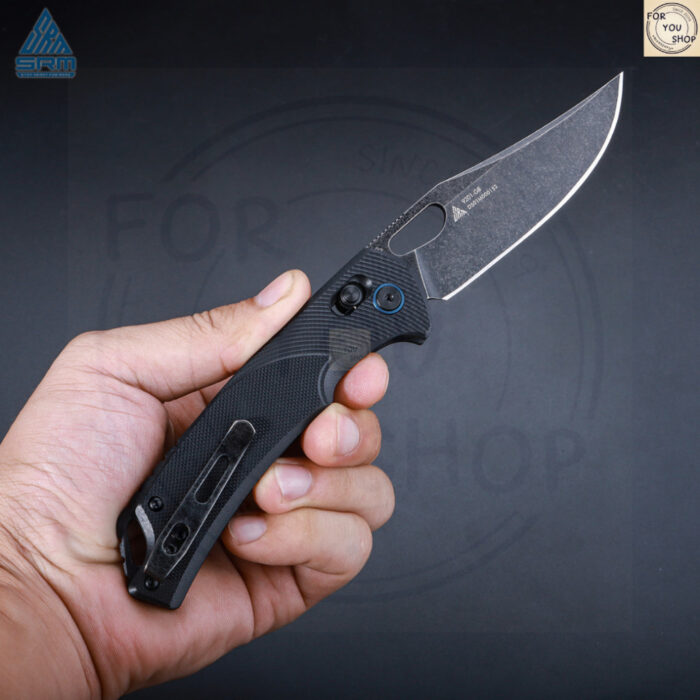 มีดพับ SRM Retriever 9201 ใบมีด D2 / 8Cr13MOV 3.54 นิ้ว Clip Point ด้าม G10 / FRN ระบบ Crossbar Lock