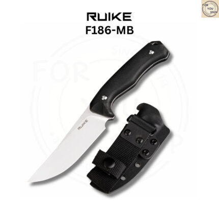 th-11134207-81zte-mnnvqsf4uf426b.jpg มีดพก Ruike Knife F186-MB ใบมีด D2 4.17นิ้ว Stonewash ด้าม Micarta พร้อมปลอก ABS Fixed Blade