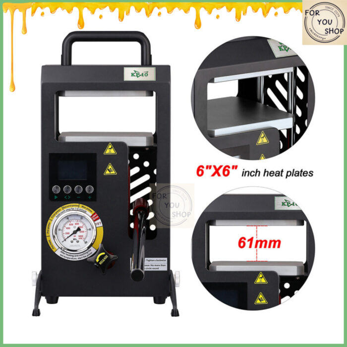 th-11134207-81ztf-mi3aq6jt9fk3fc.jpg Rosin Heat Press KP-10 LTQ เครื่องรีดโรซิ่น ไฮดรอลิก แรงกด 10ตัน พร้อมเกจวัดแรงดัน รีดแด๊บ รีดโรซิ่น