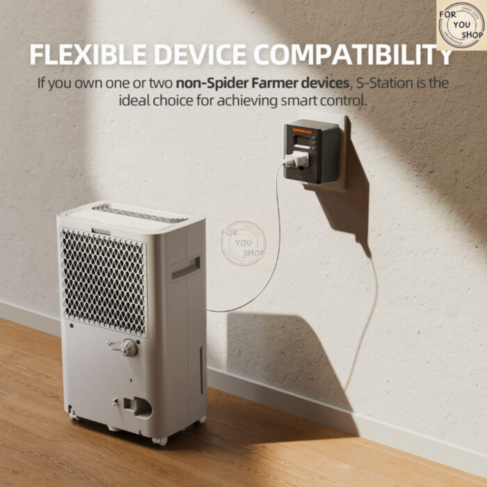 th-11134207-81ztf-mjnybudhd53500.jpg Spider Farmer S-Station Smart Plug Wi-Fi/Bluetooth 15A 1875W ควบคุมอุณหภูมิ-ความชื้น ผ่านแอป