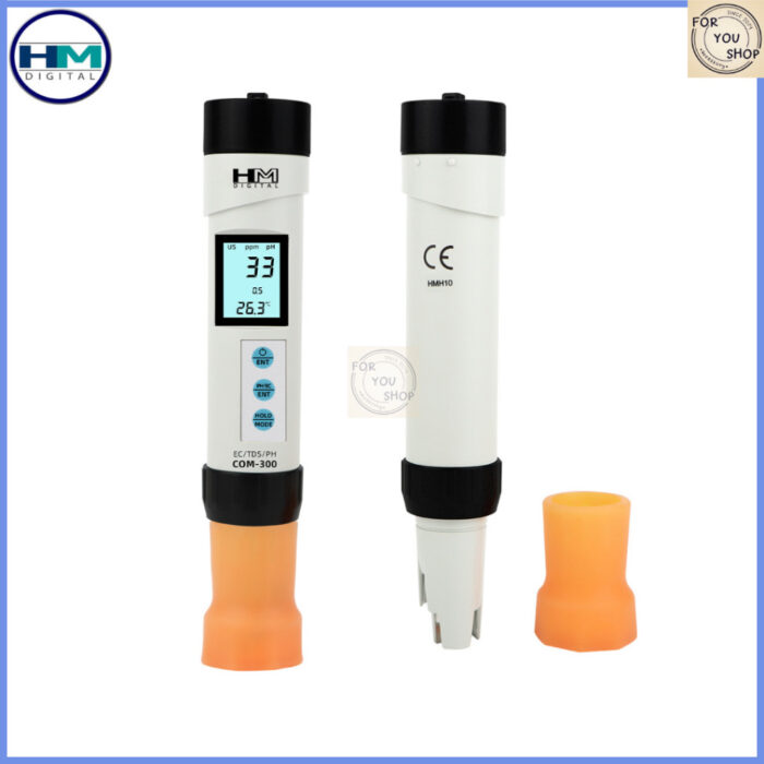 HM COM-300 เครื่องวัดคุณภาพน้ำ 4 in 1 เครื่องเดียววัดได้ครบทั้ง pH / TDS / EC / อุณหภูมิ