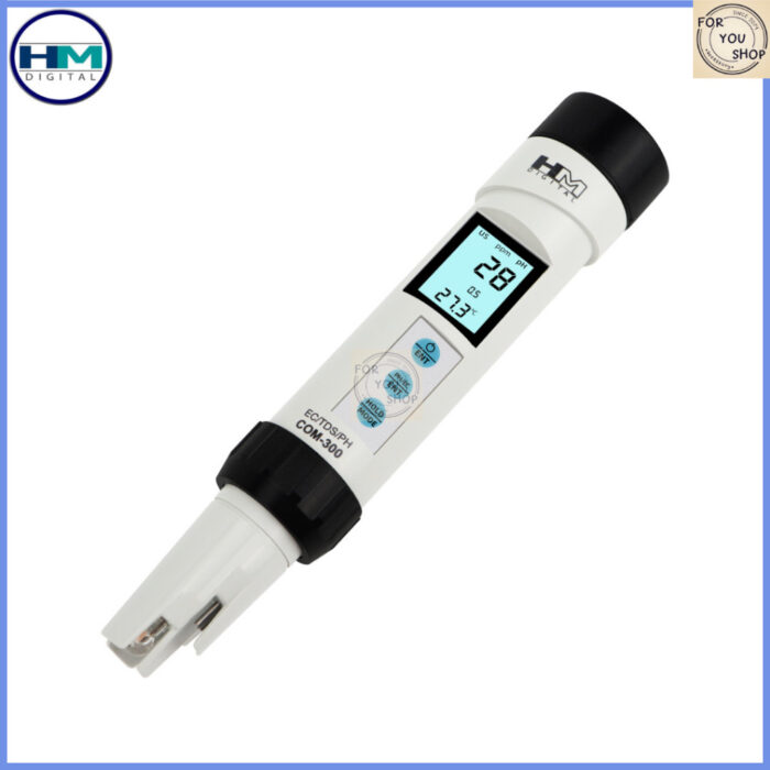 HM COM-300 เครื่องวัดคุณภาพน้ำ 4 in 1 เครื่องเดียววัดได้ครบทั้ง pH / TDS / EC / อุณหภูมิ
