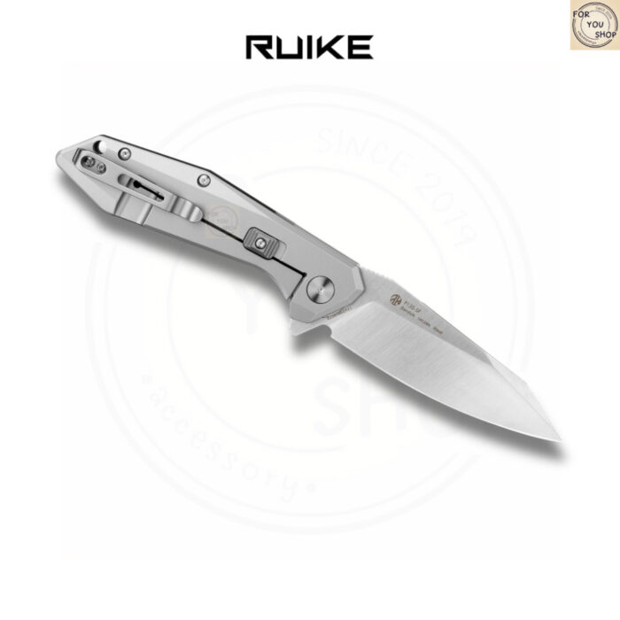 มีดพับ RUIKE P135-SF EDC Reverse Tanto ใบมีด Sandvik14C28N 3.62นิ้ว ด้าม420 Stainless Frame Lock