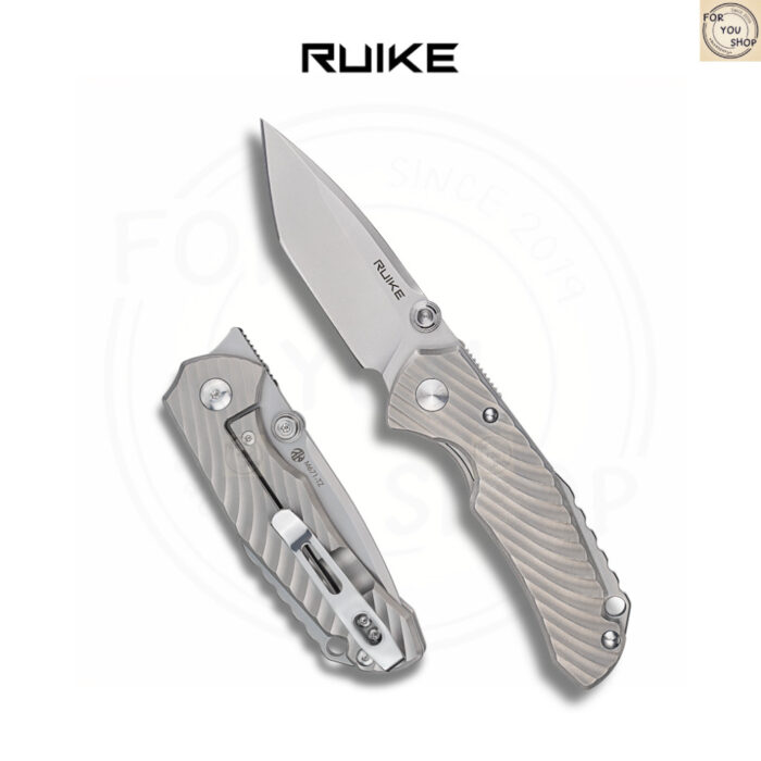 th-11134207-81ztf-mmr8hwv5ul8l12.jpg มีดพับ RUIKE M671-TZ EDC ใบมีด Tanto 154CM 3.35นิ้ว ด้าม TC4 Titanium ระบบ Frame Lock Folding Knife
