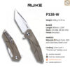 มีดพับ RUIKE P138 EDC ใบมีด Sandvik 14C28N Tanto 3.54นิ้ว ด้ามG10 Liner Lock Folding Knife Outdoor