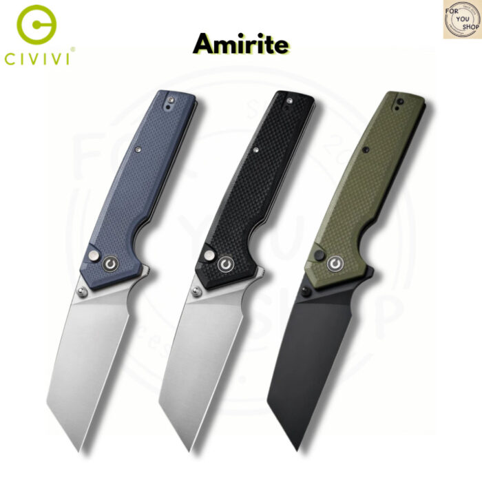 มีดพับ CIVIVI Amirite EDC ใบมีด Nitro-V 3.48 นิ้ว ด้าม G10 Flipper & Thumb Stud & Button Lock