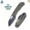 มีดพับ SRM Cub 261M ใบมีด 154CM / 140Cr Laminated ขนาด 2.83 นิ้ว ด้าม G10 ระบบ Crossbar Lock EDC