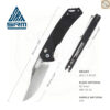มีดพับ SRM Retriever 9201 ใบมีด D2 / 8Cr13MOV 3.54 นิ้ว Clip Point ด้าม G10 / FRN ระบบ Crossbar Lock