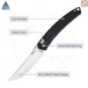มีดพับ SRM 9211 ใบมีด 8Cr13MoV ขนาด 3.6 นิ้ว ทรง Clip Point ด้าม G10 ระบบ Crossbar Lock Tactical EDC