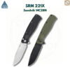 มีดพับ SRM 221X ใบมีด 14C28N ขนาด 3.6 นิ้ว ทรงBowie ด้าม G10 ระบบ Button Lock Tactical Folding Knife