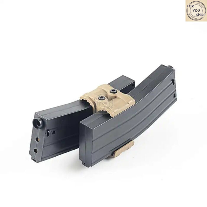 คลิปยึดแม็กคู่ M16 / M4 / AR15 Univasal 5.56 คลิปเชื่อมต่อแบบขนาน Tactical Magazine Coupler