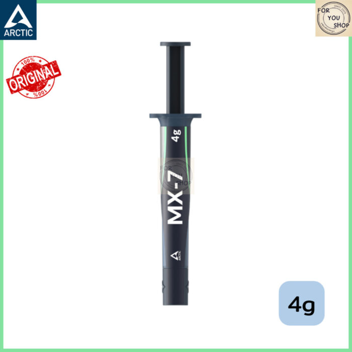 ARCTIC MX-7 4g ซิลิโคนระบายความร้อน THERMAL GREASE สำหรับ CPU / GPU ประสิทธิภาพสูง ควบคุมอุณหภูมิ