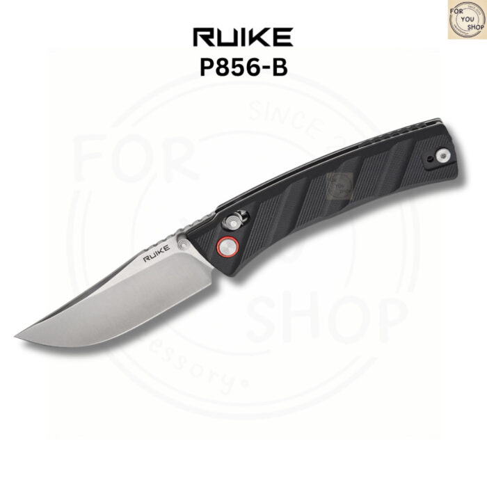 มีดพับ RUIKE P856 EDC ใบมีด Sandvik 14C28N 3.11นิ้ว ด้ามG10 ระบบ Crossbar Lock Outdoor Folding Knife