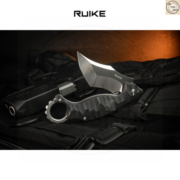 มีดพับ RUIKE P881 EDC ใบมีด Tanto Sandvik 14C28N 2.97นิ้ว ด้ามG10 Liner Lock Folding Knife Outdoor
