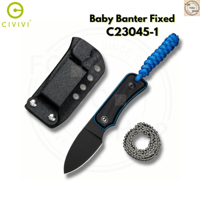 th-11134207-81ztg-mmymztbn8bnna1.jpg มีดพก CIVIVI Baby Banter Fixed EDC ใบมีด Nitro-V 2.39 นิ้ว ด้าม G10 / Micarta พร้อมปลอก Kydex