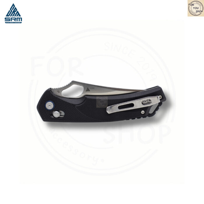 มีดพับ SRM Retriever 9202 ใบมีด D2 ขนาด 3.54 นิ้ว ทรง Clip Point ด้าม G10 ระบบ Crossbar Lock EDC
