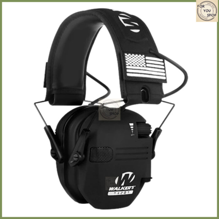 Electronic Earmuffs หูฟังครอบหูอิเล็กทรอนิกส์ ช่วยป้องกันเสียงดัง ปรับระดับได้ สำหรับยิงปืน/ล่าสัตว์