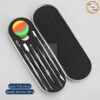 th-11134207-81zth-mj8xj15qudxhbc.jpg ไม้แด๊บ สแตนเลส Dab Tool Stainless Steel แบบ2หัว ครบเซ็ต ไม้ตักแด๊บ ไม้ตักเรซิ่น tool with resin