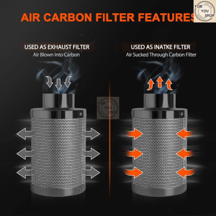 Spider Farmer ไส้กรองคาร์บอน 6 นิ้ว กรองกลิ่น สำหรับท่อดูดอากาศ Carbon Filter