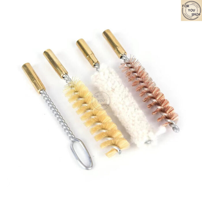 ชุดทำความสะอาดลำกล้อง 9mm/.38/.357 แบบพกพา พร้อมแปรงและก้านทำความสะอาด