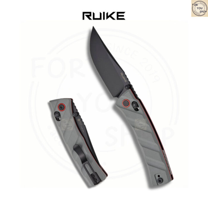 มีดพับ RUIKE P856 EDC ใบมีด Sandvik 14C28N 3.11นิ้ว ด้ามG10 ระบบ Crossbar Lock Outdoor Folding Knife