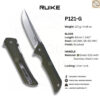 มีดพับ RUIKE P121 EDC ใบมีด Sandvik 14C28N 3.46นิ้ว ด้ามG10 ระบบ Liner Lock Outdoor Folding Knife