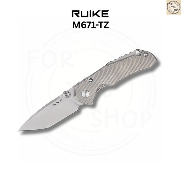 th-11134207-81zth-mmr8hwv2x8n4d9.jpg มีดพับ RUIKE M671-TZ EDC ใบมีด Tanto 154CM 3.35นิ้ว ด้าม TC4 Titanium ระบบ Frame Lock Folding Knife