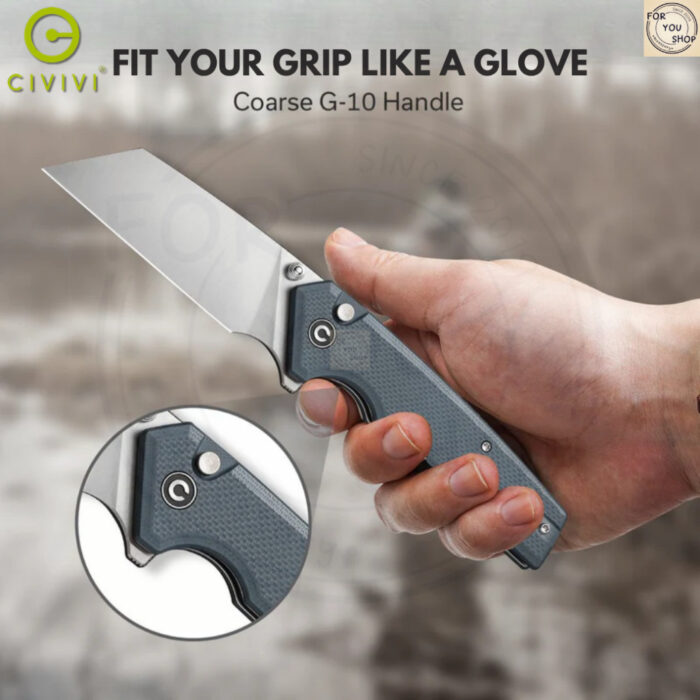 มีดพับ CIVIVI Amirite EDC ใบมีด Nitro-V 3.48 นิ้ว ด้าม G10 Flipper & Thumb Stud & Button Lock