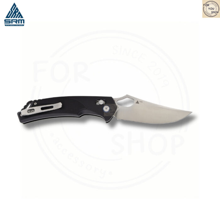 มีดพับ SRM Retriever 9202 ใบมีด D2 ขนาด 3.54 นิ้ว ทรง Clip Point ด้าม G10 ระบบ Crossbar Lock EDC