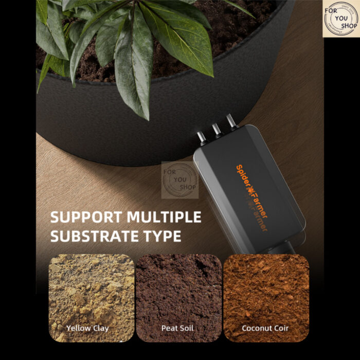 th-11134207-81zti-mjnuz9aqmf409d.jpg Spider Farmer GGS เซนเซอร์ดิน Soil Sensor Pro 3-in-1 (3 ชิ้น) วัด EC อุณหภูมิ ความชื้น คุมระบบน้ำหยด