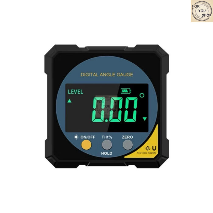 เครื่องวัดมุมดิจิตอล เลเซอร์ 2 ด้าน Digital Angle Gauge แม่เหล็ก 4ด้าน ชาร์จ USB หน้าจอใหญ่ แม่นยำ