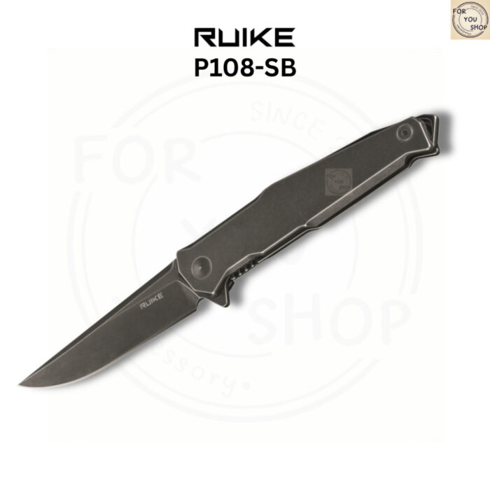 th-11134207-81zti-mmr2vza4h3ib5f.jpg มีดพับ RUIKE P108 EDC ใบมีด 14C28N 3.46 นิ้ว ด้าม Stonewashed Steel ระบบ Frame Lock Outdoor Knife