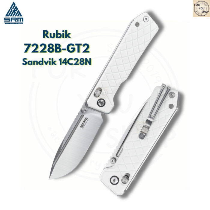 th-11134207-81zti-mn2n2jxnrq4h46.jpg มีดพับ SRM Rubik 7228B ใบมีด 14C28N / 140Cr 3.43 นิ้ว ด้าม G10 / Micarta / Aluminum Crossbar Lock