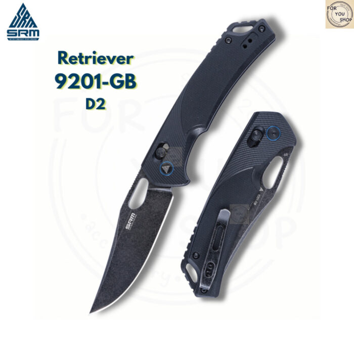 มีดพับ SRM Retriever 9201 ใบมีด D2 / 8Cr13MOV 3.54 นิ้ว Clip Point ด้าม G10 / FRN ระบบ Crossbar Lock
