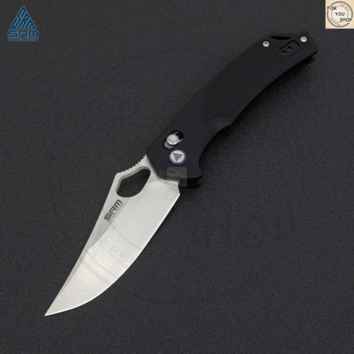 มีดพับ SRM Retriever 9202 ใบมีด D2 ขนาด 3.54 นิ้ว ทรง Clip Point ด้าม G10 ระบบ Crossbar Lock EDC