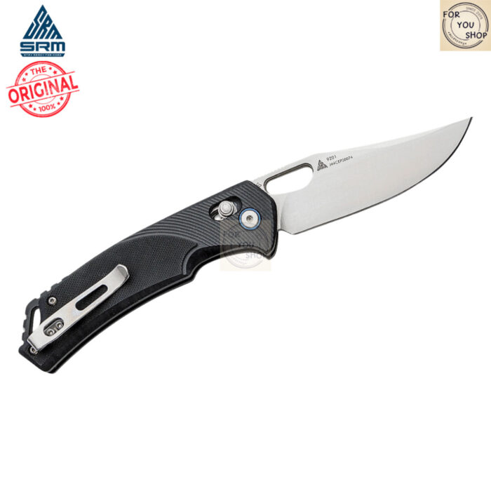 th-11134207-81ztj-ml4xkpk5iz9da6.jpg มีดพับ SRM 9201ใบมีด D2 ขนาด 3.54 นิ้ว Satin Clip Point ด้าม G10 AXIS/Crossbar Lock สีดำ