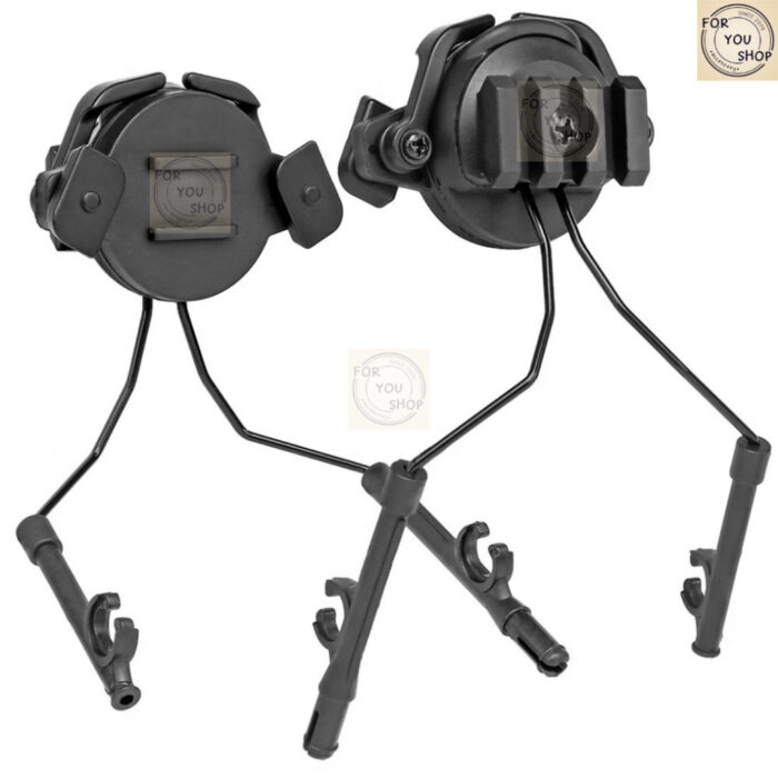 th-11134207-81ztj-mlg59qucmz9r23.jpg ขายึดหูฟัง Tactical สำหรับรางหมวกกันน็อค 19-21มม. ปรับได้ 360° ที่ครอบหูป้องกันเสียง ขาติดหูฟัง
