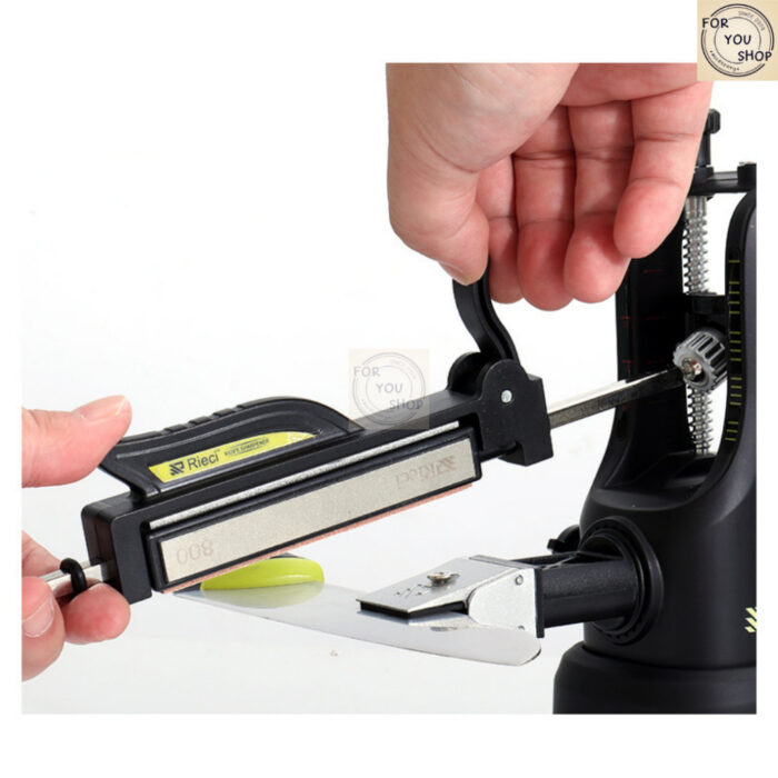 Rieci เครื่องลับมีดปรับองศา Precision Knife Sharpener หินลับมีดระบบปรับมุม ลับมีดคม สำหรับเชฟงานครัว RC-001