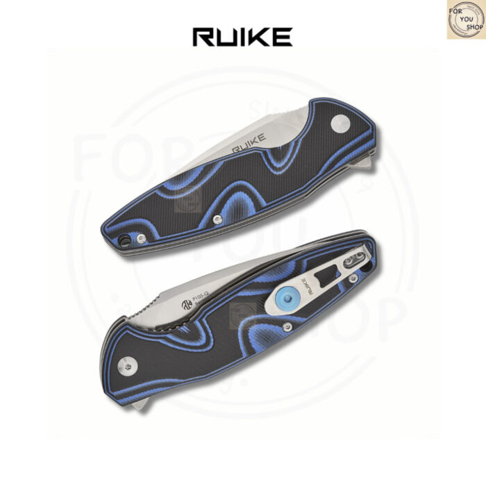 มีดพับ RUIKE P105-Q EDC ใบมีด Sandvik 14C28N 3.6นิ้ว ด้าม G10 ระบบ Liner Lock Outdoor Folding Knife