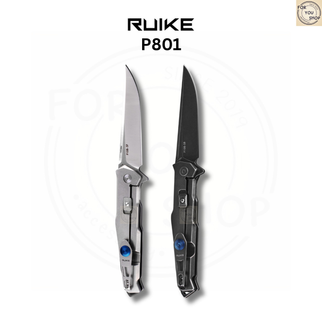 th-11134207-81ztj-mmr2vz9y5jicf7.jpg มีดพับ RUIKE P108 EDC ใบมีด 14C28N 3.46 นิ้ว ด้าม Stonewashed Steel ระบบ Frame Lock Outdoor Knife