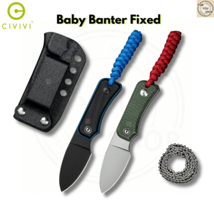 th-11134207-81ztj-mmyn62o09tz7de.jpg มีดพก CIVIVI Baby Banter Fixed EDC ใบมีด Nitro-V 2.39 นิ้ว ด้าม G10 / Micarta พร้อมปลอก Kydex