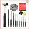 ชุดตอกสลัก พร้อมแท่นถอดประกอบแม่เหล็ก 13ชิ้น/pcs Punch & Chisel Repair Kit + Magnetic block base