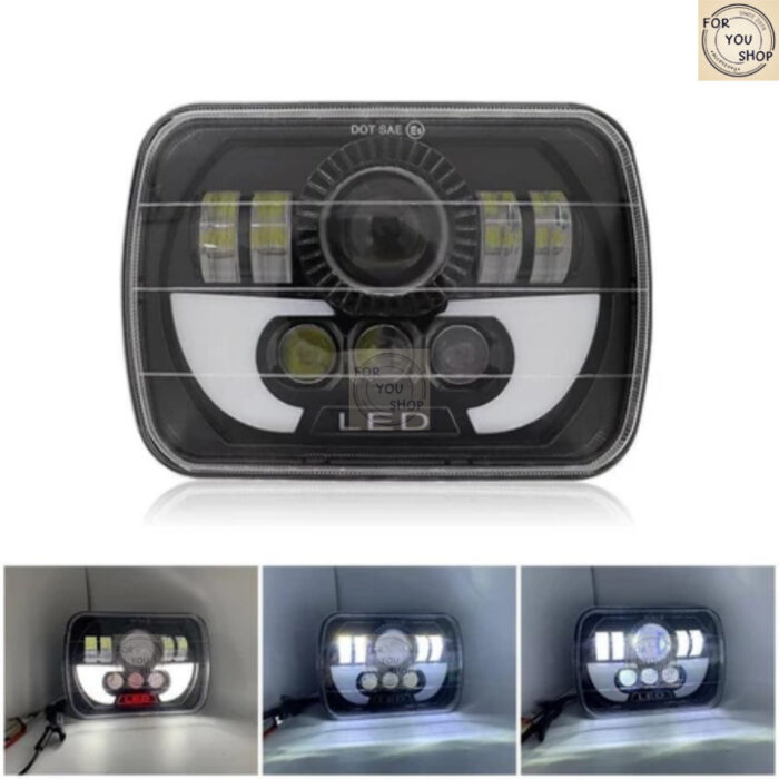 th-11134207-81ztk-mmd2v49r0ef7dd.jpg ไฟหน้า LED 5x7นิ้ว 90W 1ชิ้น แสงสูง/ต่ำ ไฟหน้าทรงเหลี่ยม กันน้ำIP67 สำหรับ Jeep / รถออฟโรด / รถกระบะ