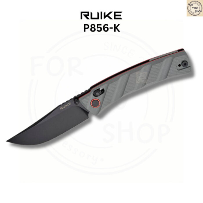 มีดพับ RUIKE P856 EDC ใบมีด Sandvik 14C28N 3.11นิ้ว ด้ามG10 ระบบ Crossbar Lock Outdoor Folding Knife